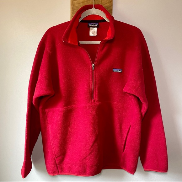 Patagonia Other - patagonia synchilla~half zip~red